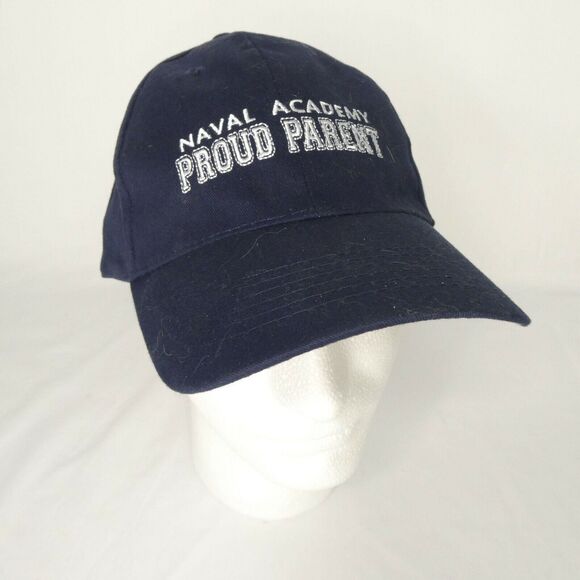 United States Naval Academy USNA Baseball Cap Proud Parent Blue Adjustable - Picture 3 of 8